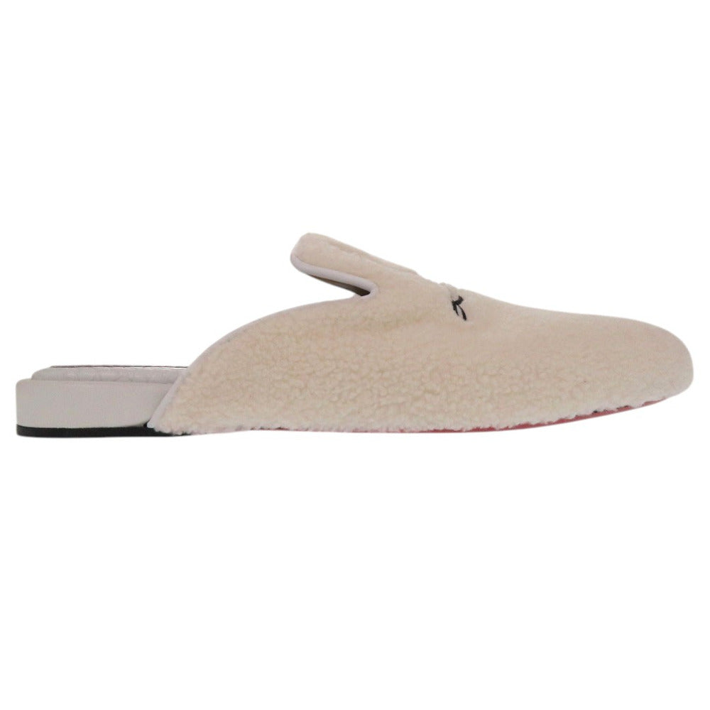 Christian Louboutin Other Shoes Mouton White Room Shoes, Crocodile Embossed Coolito Donna Flat Mens