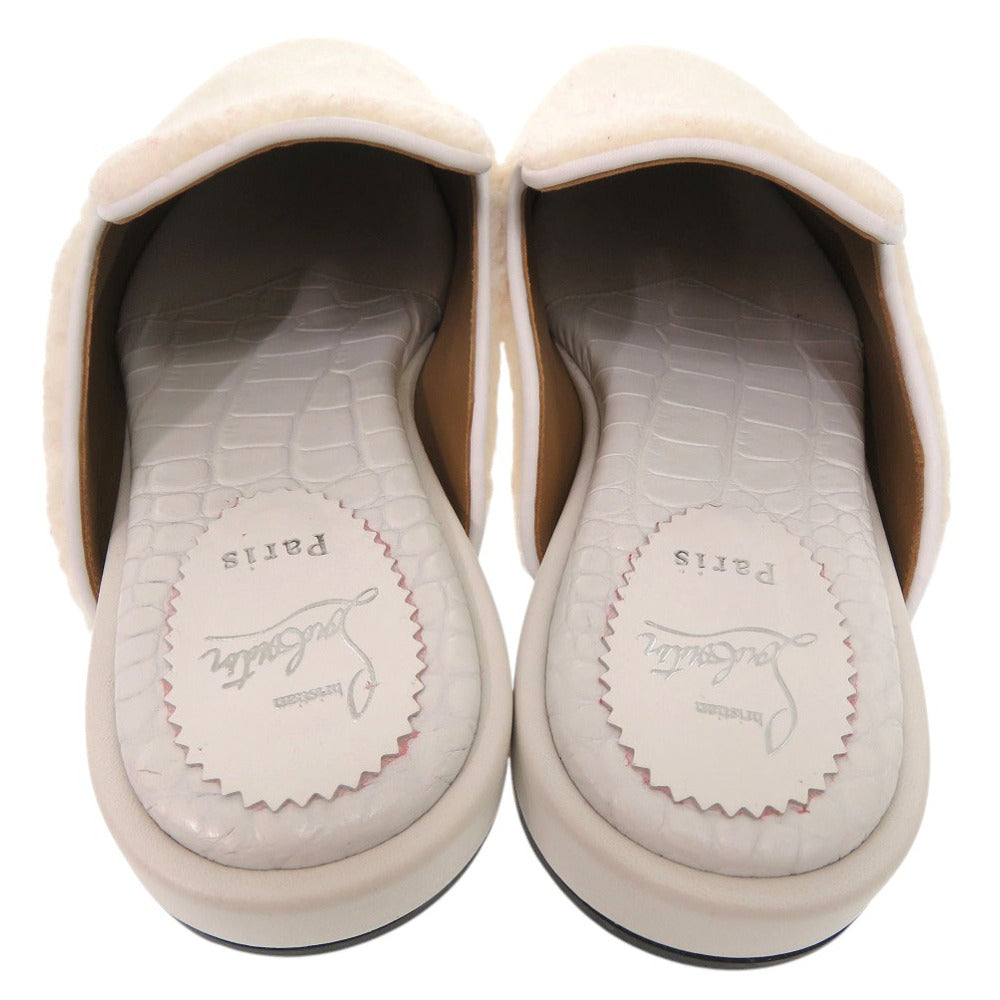 Christian Louboutin Other Shoes Mouton White Room Shoes, Crocodile Embossed Coolito Donna Flat Mens