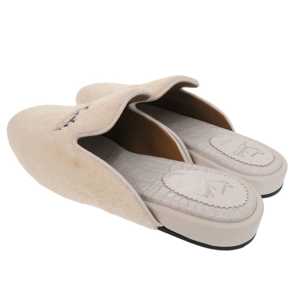 Christian Louboutin Other Shoes Mouton White Room Shoes, Crocodile Embossed Coolito Donna Flat Mens