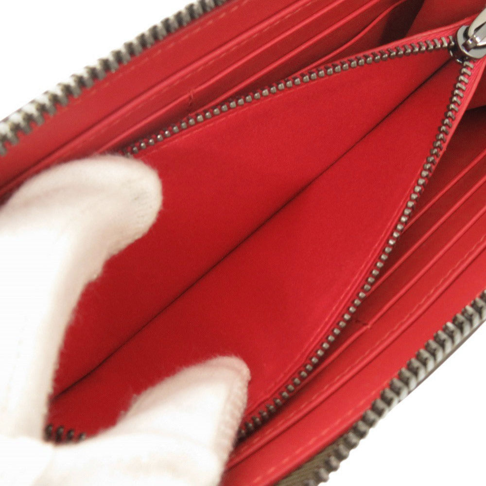 Christian Louboutin Long Wallet Purse 1165044 Leather Black Zip Around Panettone Women