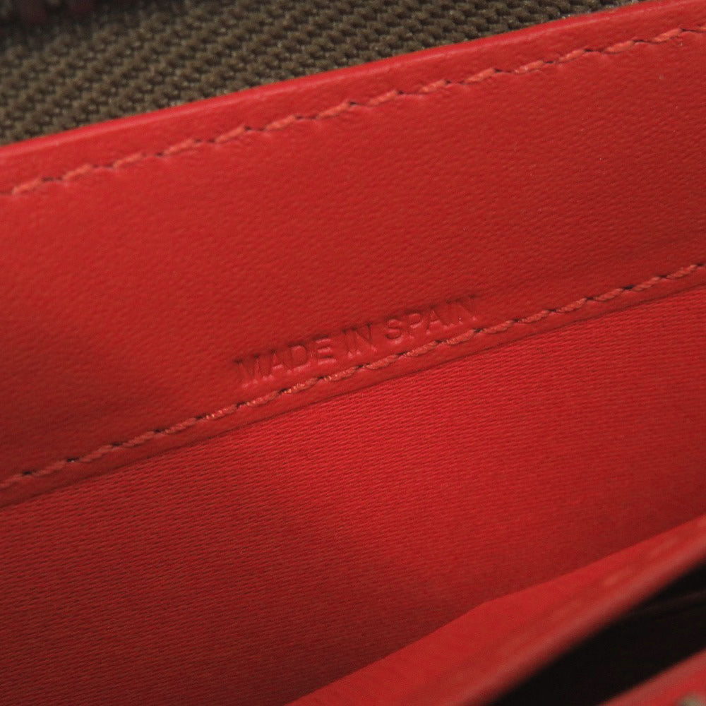 Christian Louboutin Long Wallet Purse 1165044 Leather Black Zip Around Panettone Women