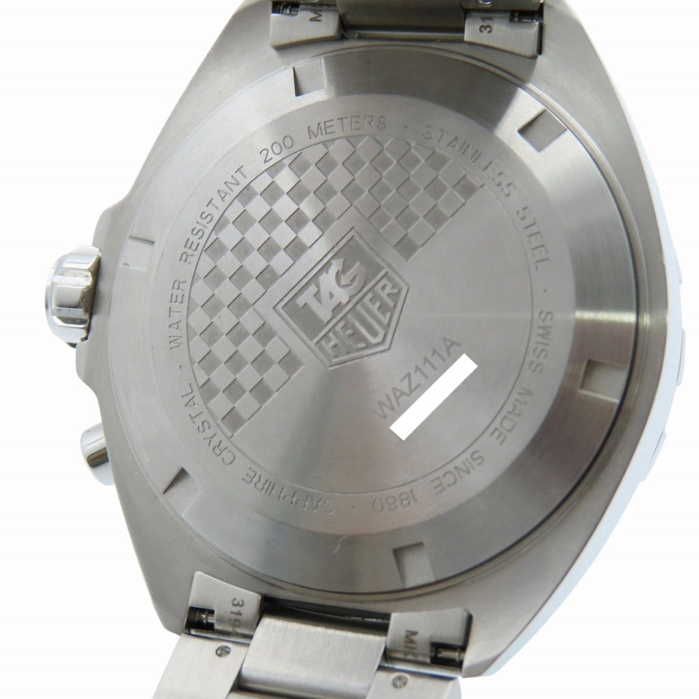 Tag Heuer Watches Quartz Waz111A Stainless Steel Black Formula 1 Alarm Black Dial