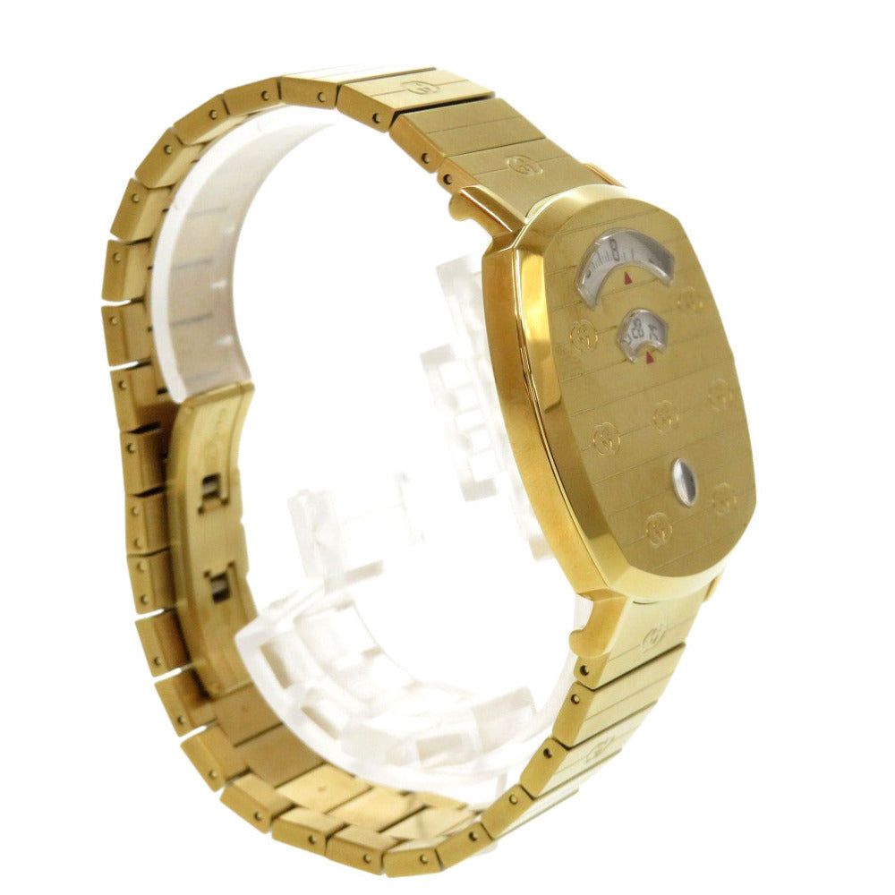 Gucci Watches Quartz 157.3 Stainless Steel Gold Quartz Grip White Dial Mens