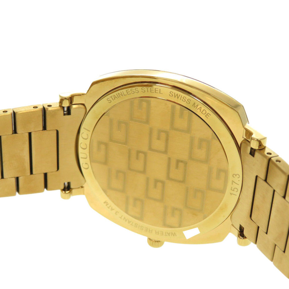 Gucci Watches Quartz 157.3 Stainless Steel Gold Quartz Grip White Dial Mens