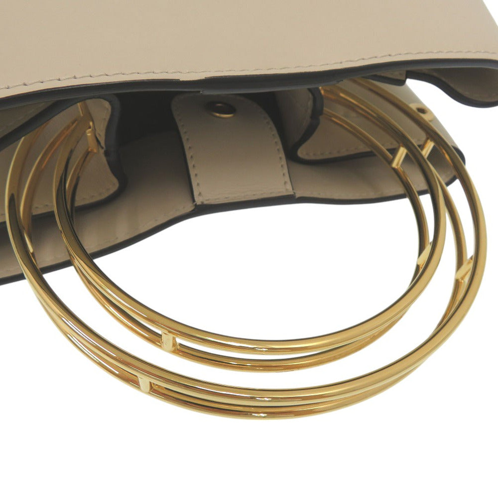 Marni Handbag Scmp001801 Leather Beige 2Way Shoulder Bag Panniers Women