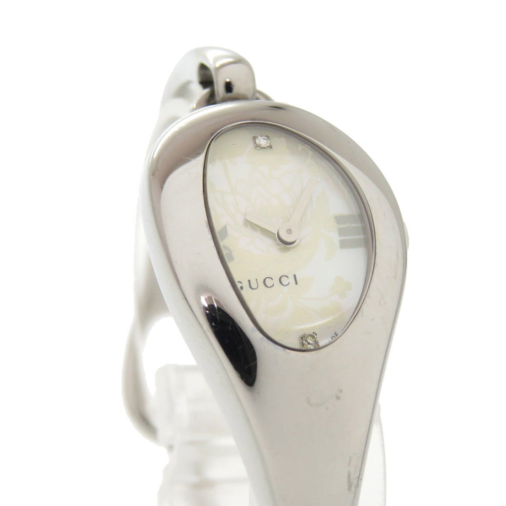 Gucci Watches Quartz 103 Stainless Steel White Shell Horsebit 2P Diamond White Dial