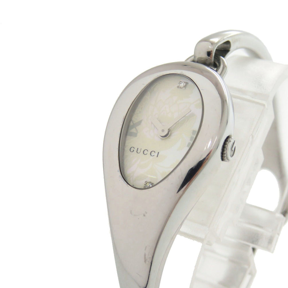 Gucci Watches Quartz 103 Stainless Steel White Shell Horsebit 2P Diamond White Dial