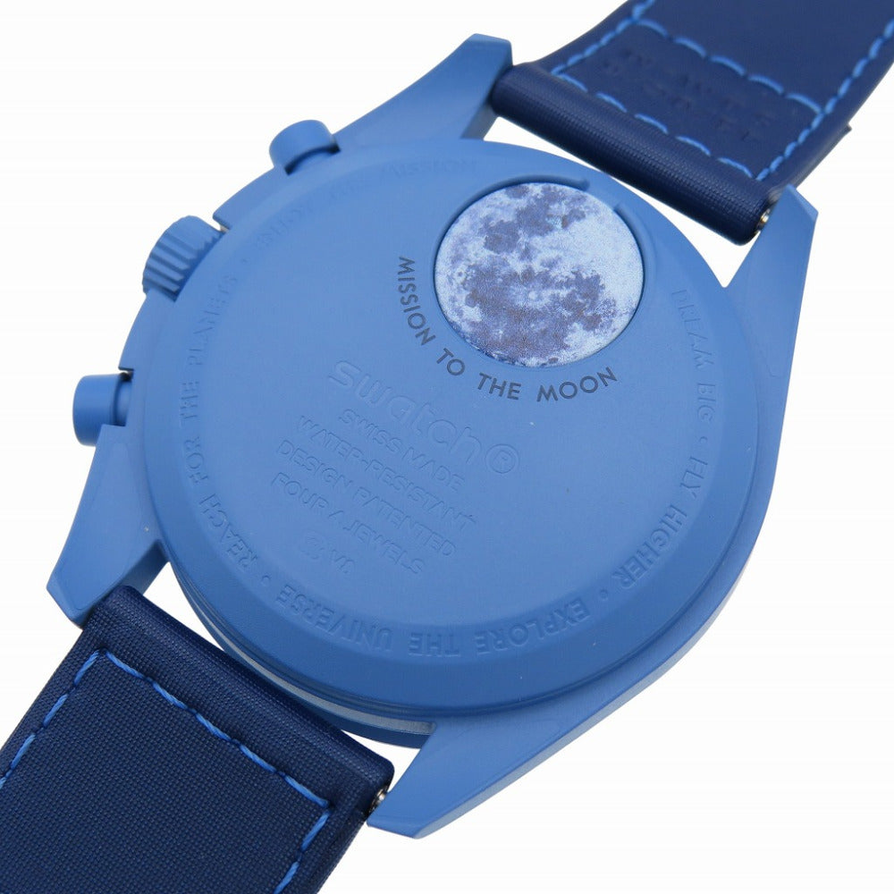 Omega Watches So33N700 Nylon Blue Mission To The Super Blue Moon Phase