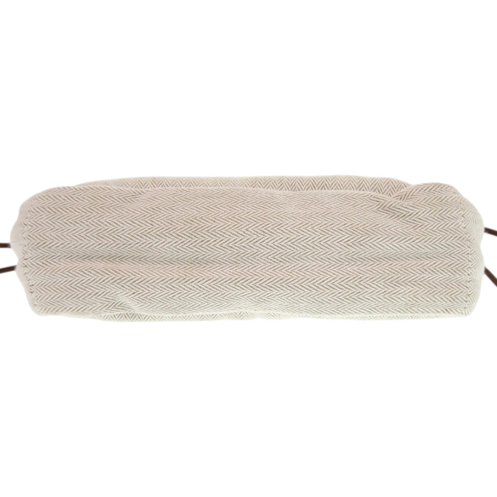 Hermes Pouch Toile Chevron, Barenia Natural Foolby 20