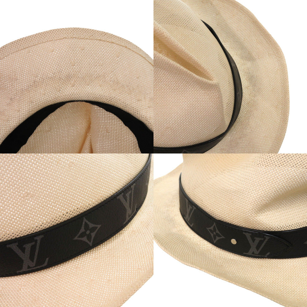 Louis Vuitton Other Hats M75881 Paper, Calfskin Beige Chapeau Summer Time