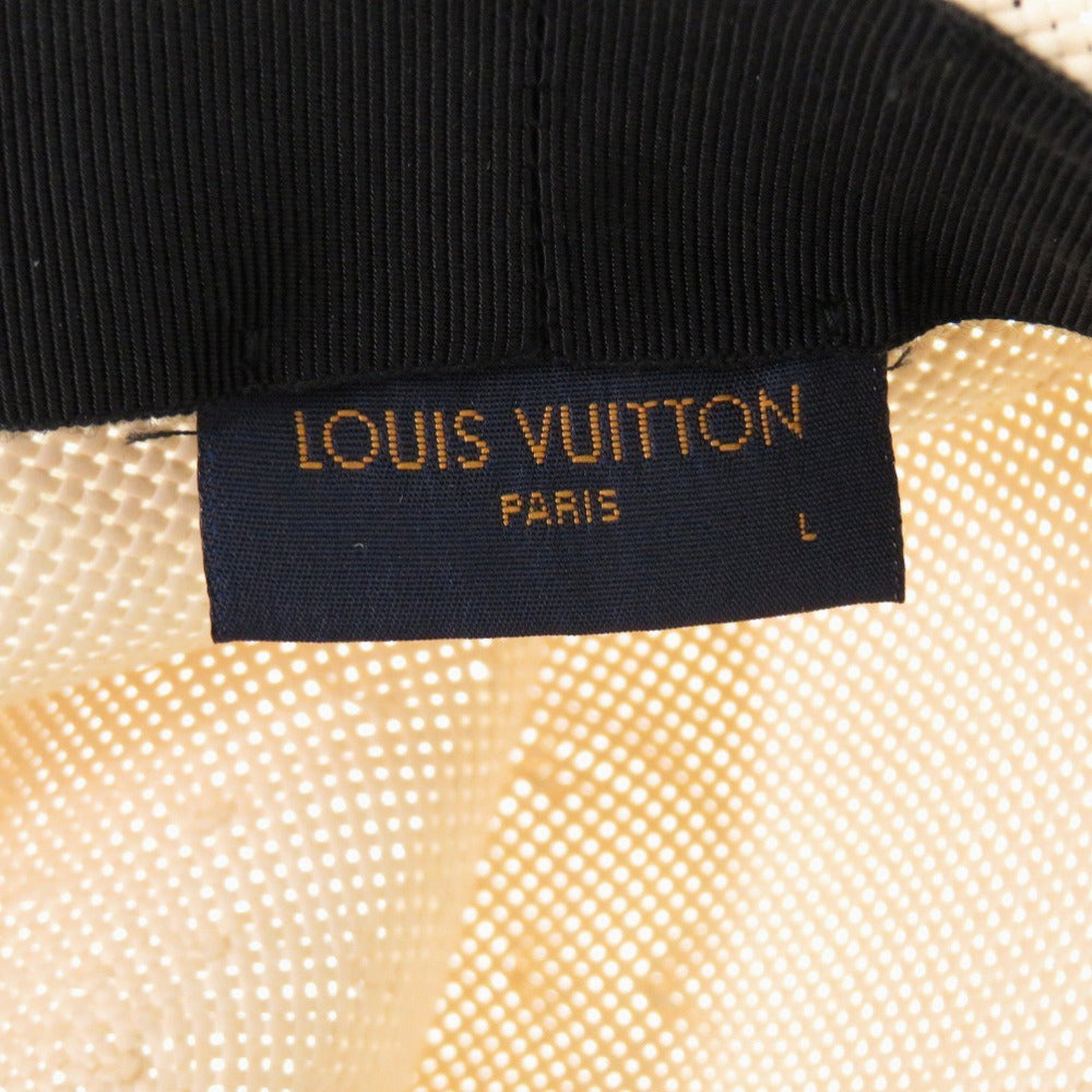 Louis Vuitton Other Hats M75881 Paper, Calfskin Beige Chapeau Summer Time