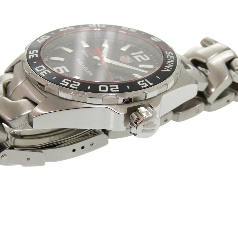 Tag Heuer Watches Quartz Waz1012 Stainless Steel Black Formula 1 Ayrton Senna Edition Black Dial