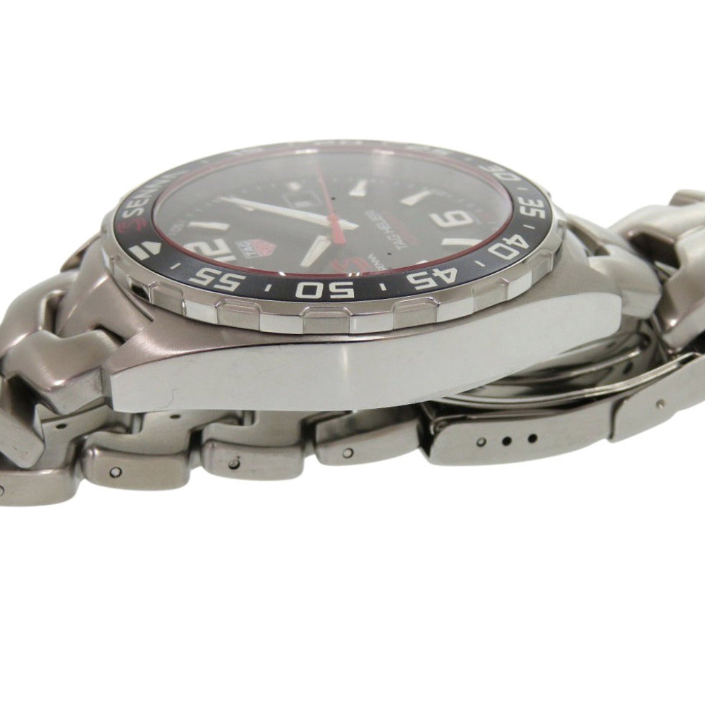 Tag Heuer Watches Quartz Waz1012 Stainless Steel Black Formula 1 Ayrton Senna Edition Black Dial