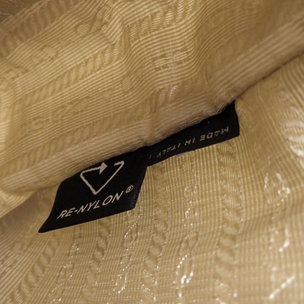Prada Handbag 1Ne515 Nylon Beige Re-Edition 2000 Re-Nylon Mini Bag