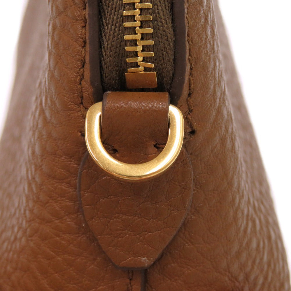 Prada Pouch Leather Brown