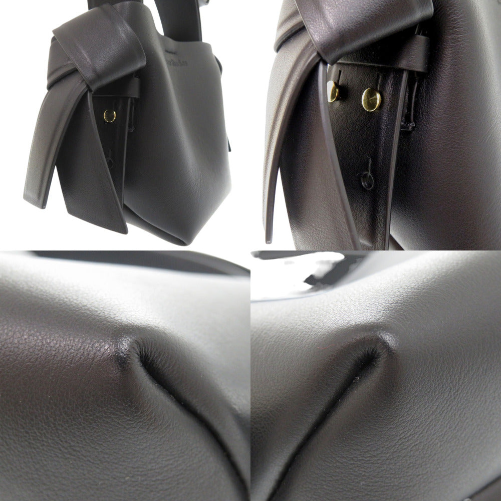 Acne Studios Shoulder Bag Leather Black Musubi