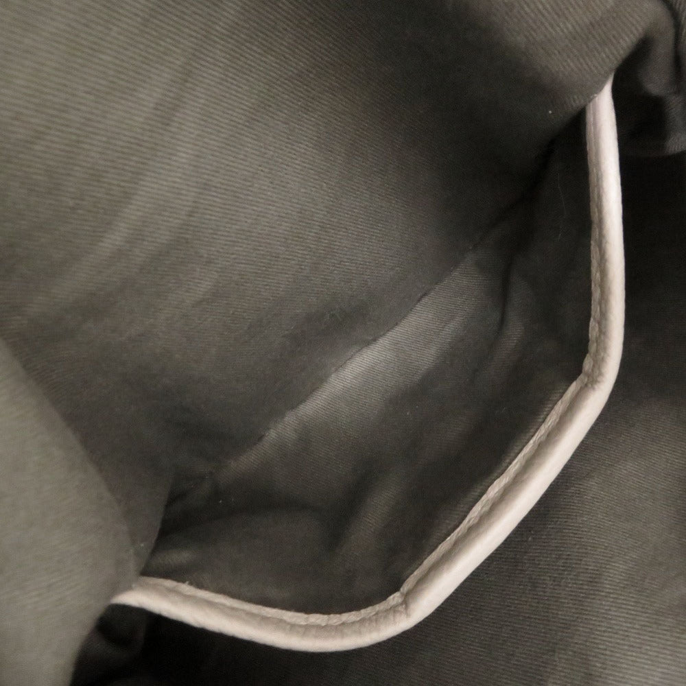 Maison Margiela Shoulder Bag Leather Gray 5Ac Soft Drawstring