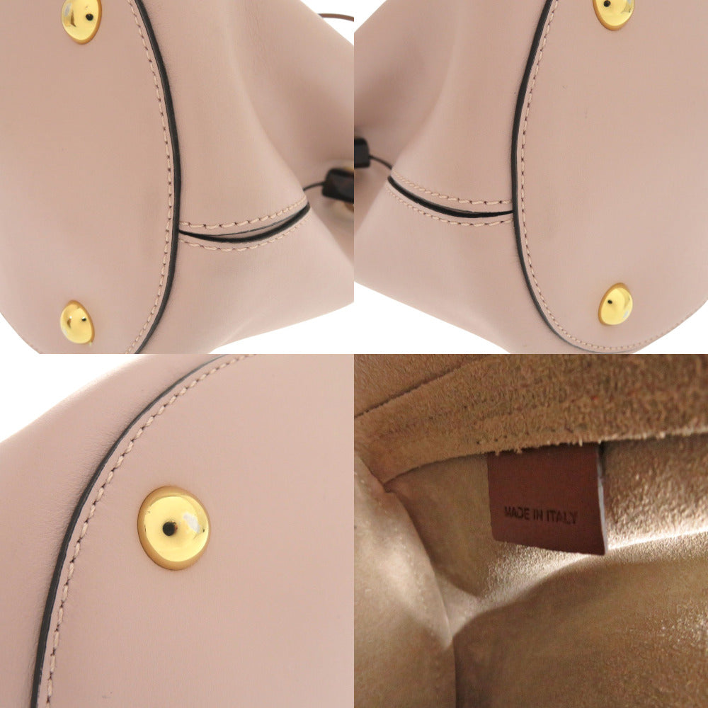 Marni Handbag Leather Pink Pannier Pannier