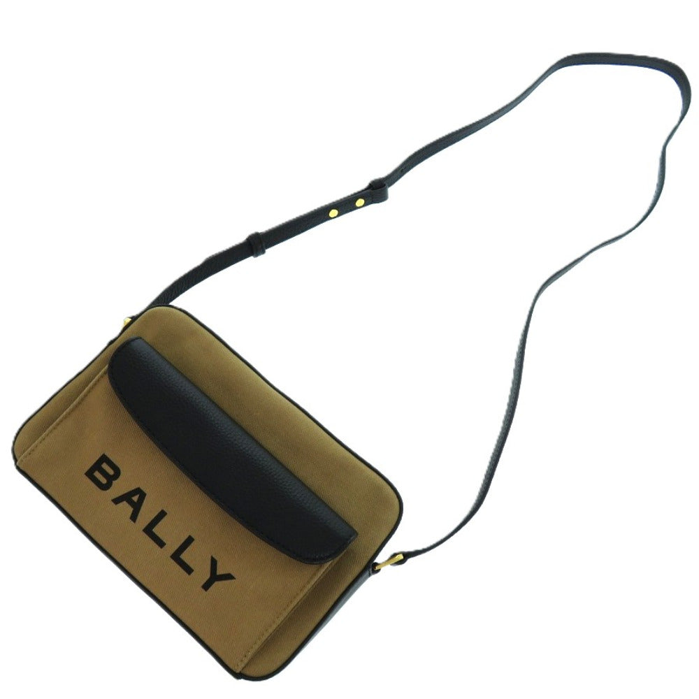 Bally Shoulder Bag 6304577 Fabric, Canvas Sand Beige Brown