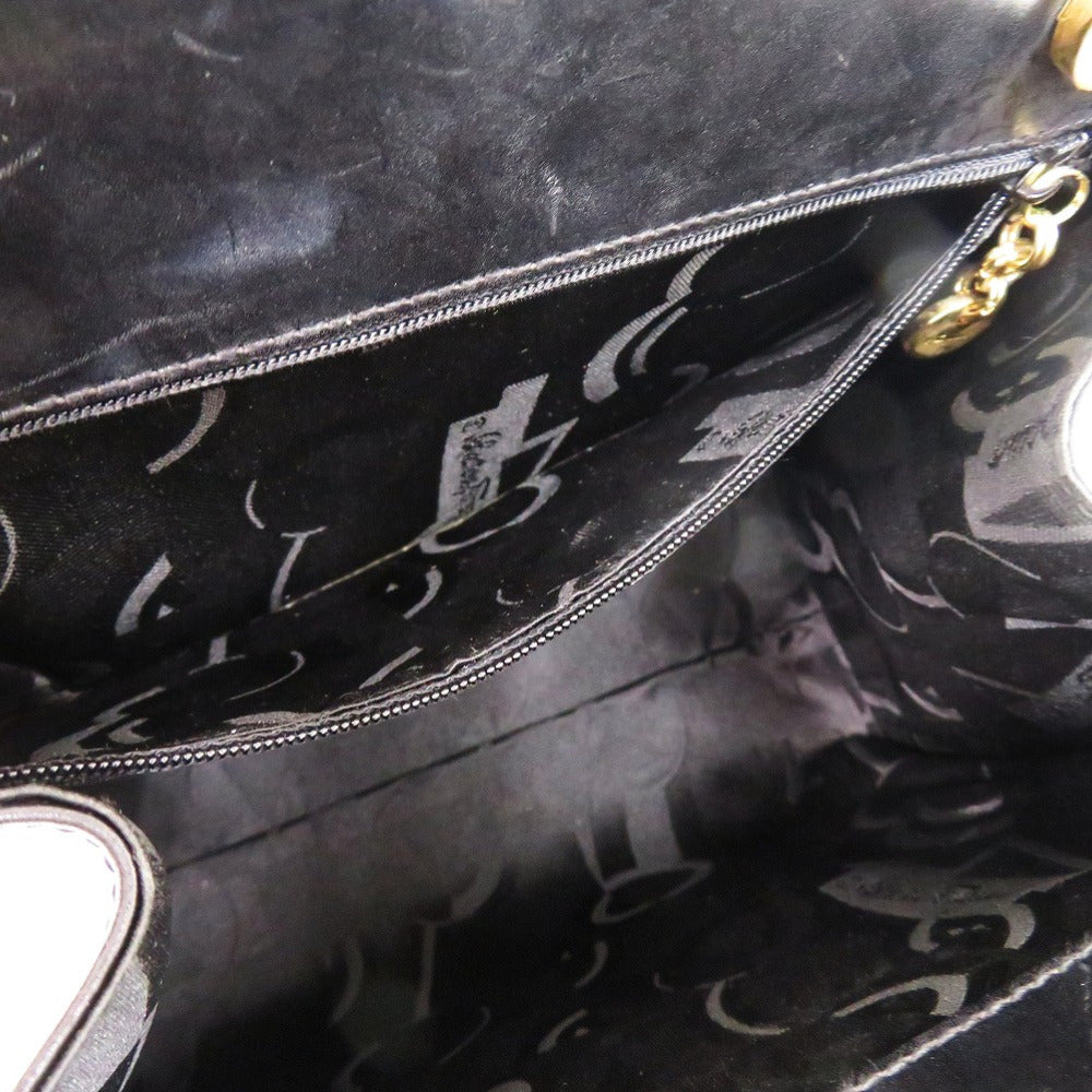 Salvatore Ferragamo Handbag Ba214178 Leather Black Vara Ribbon