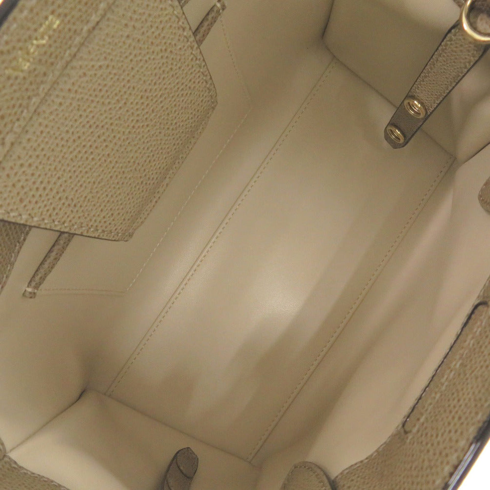 Valextra Handbag Leather Brown Triennale Small