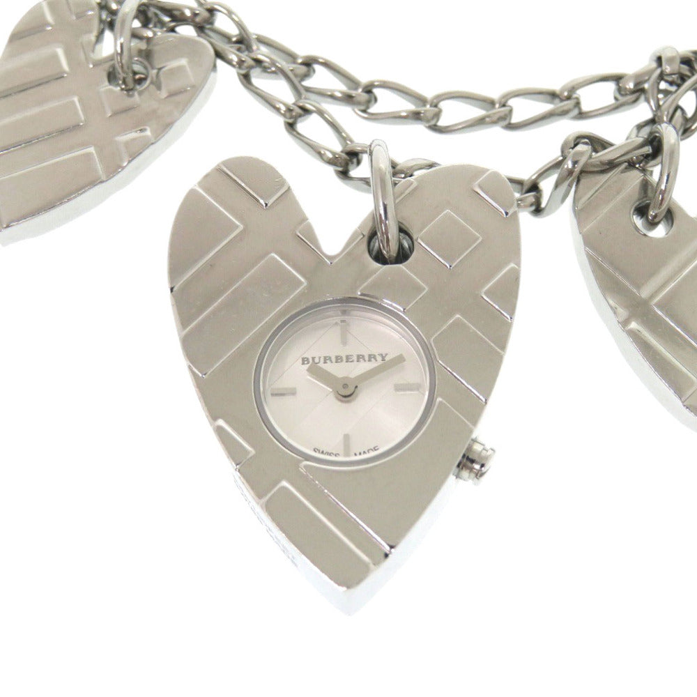 Burberry Watches Quartz Stainless Steel Silver Heart Bracelet Silver Dial