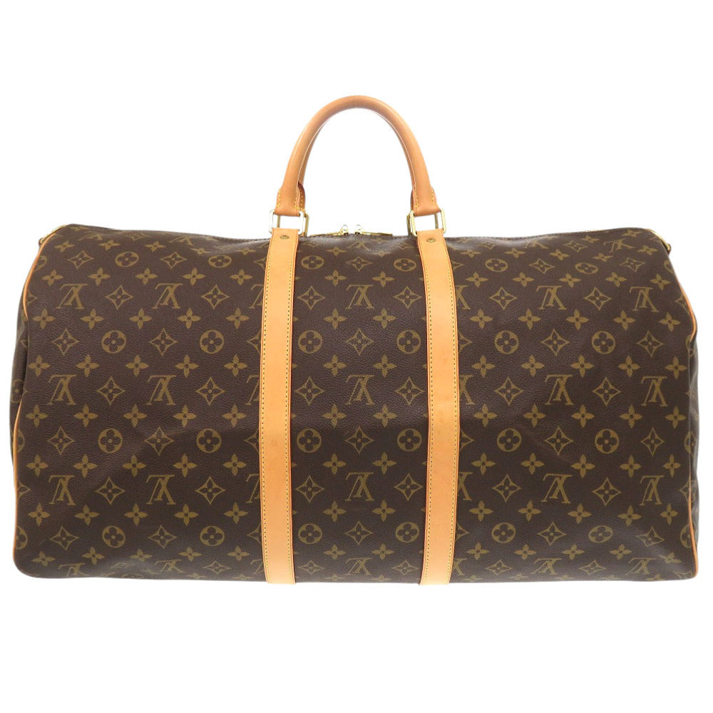 Louis Vuitton Boston Duffel Bag M41414 Monogram Canvas Brown Monogram Keepall Bandouliere55