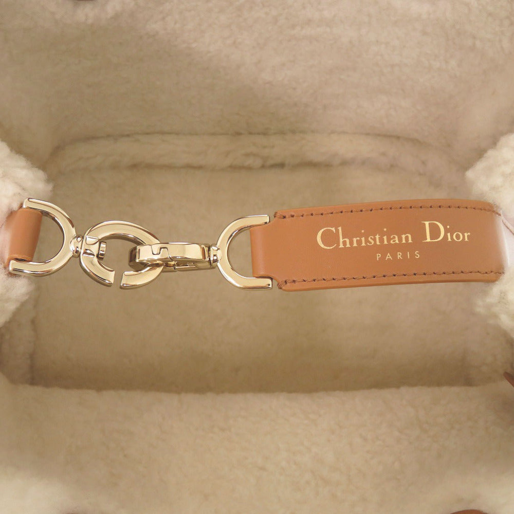 Dior Handbag Mouton, Leather Brown Dior Toujours Macrocannage With Pouch Women