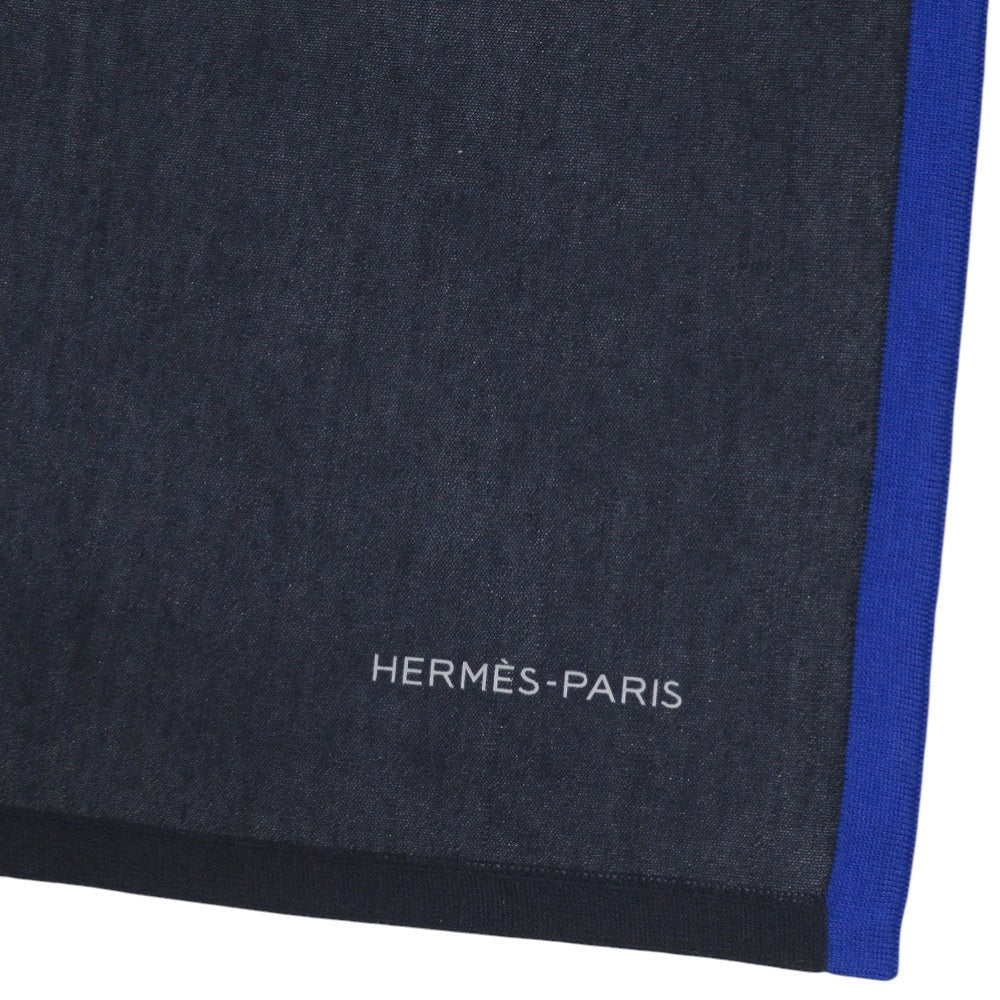 Hermes Stall Cashmere, Silk Navy