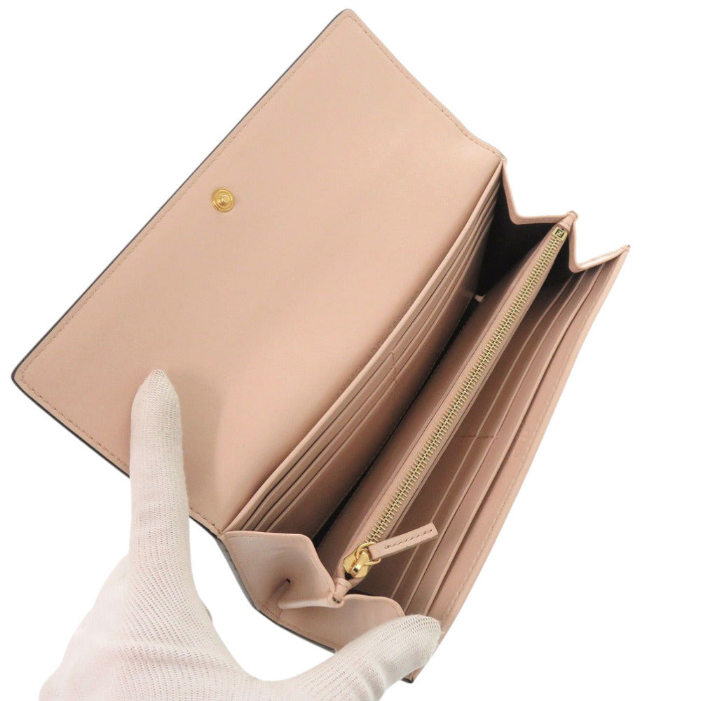 Fendi Long Wallet Purse 8M0251 Leather Pink Fendi Roma Continental Wallet Women