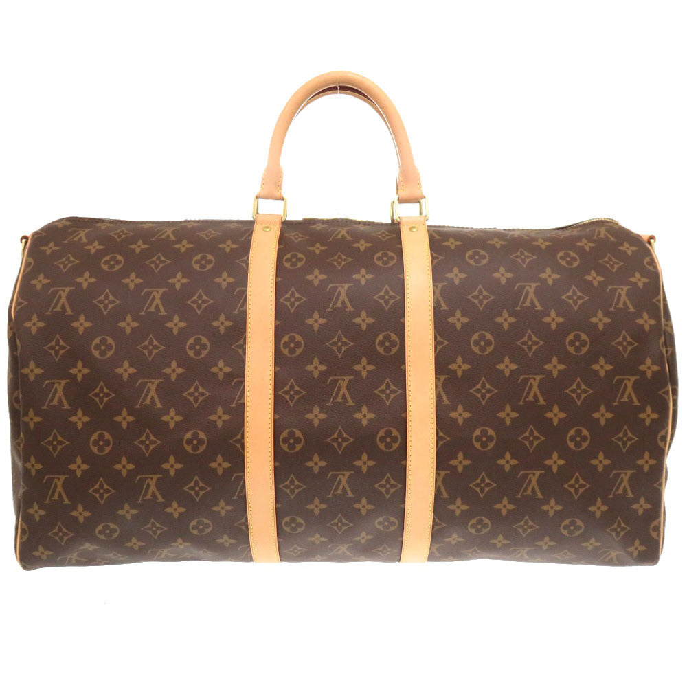 Louis Vuitton Boston Duffel Bag M41414 Monogram Canvas Brown Monogram New Keepall Bandouliere55 Mens