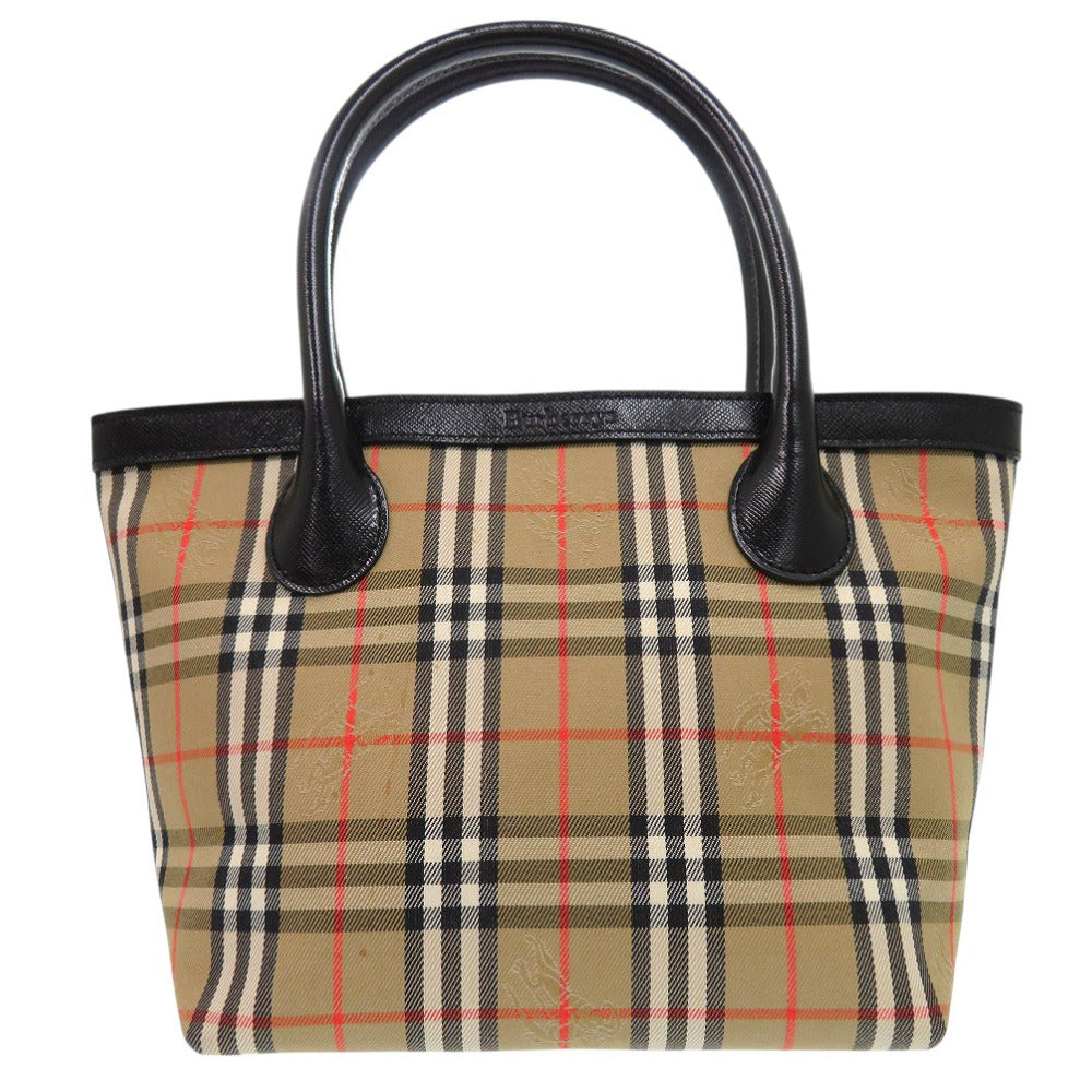 Burberry Tote Bag Canvas Multicolor Mini Handbag Mini Tote Shadow Horse Shadow Nova Check Women