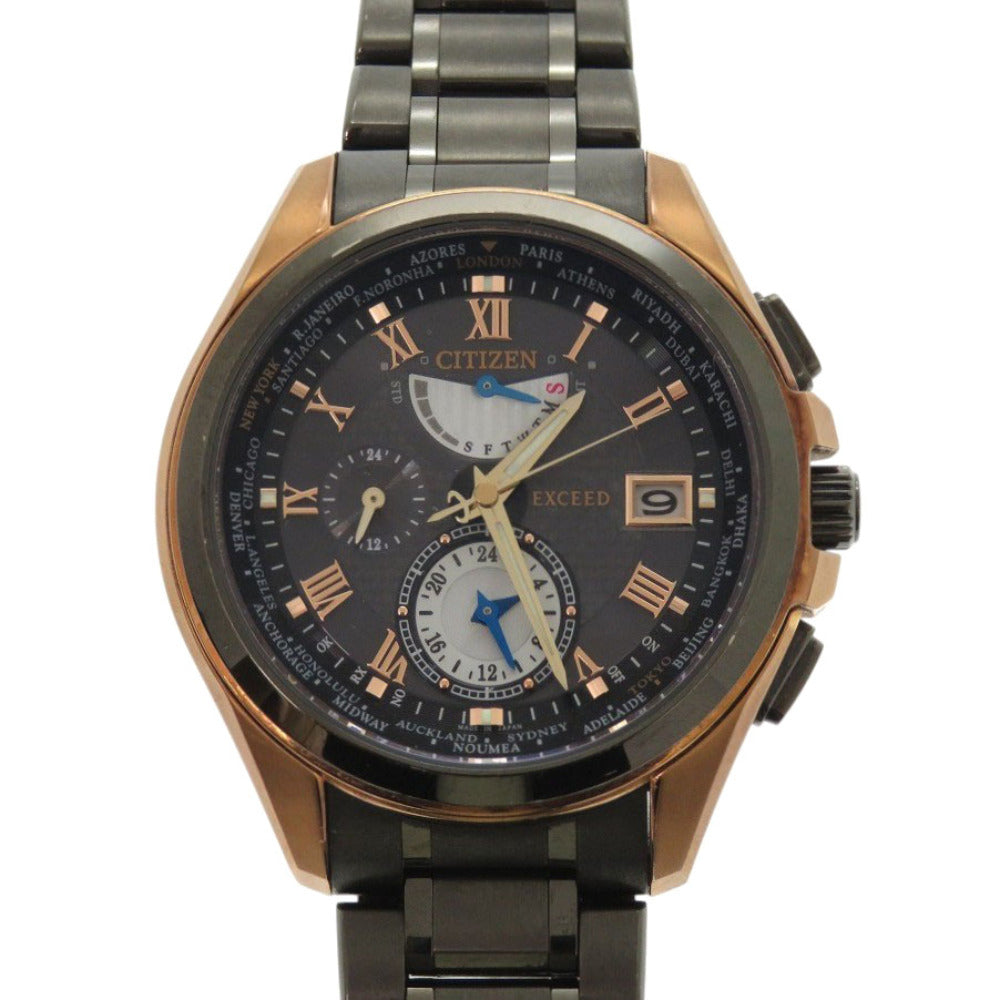 Citizen Watches Solar Powered Radio Watch H820-T021387 Titanium Gray Electric Wave Solar Powered