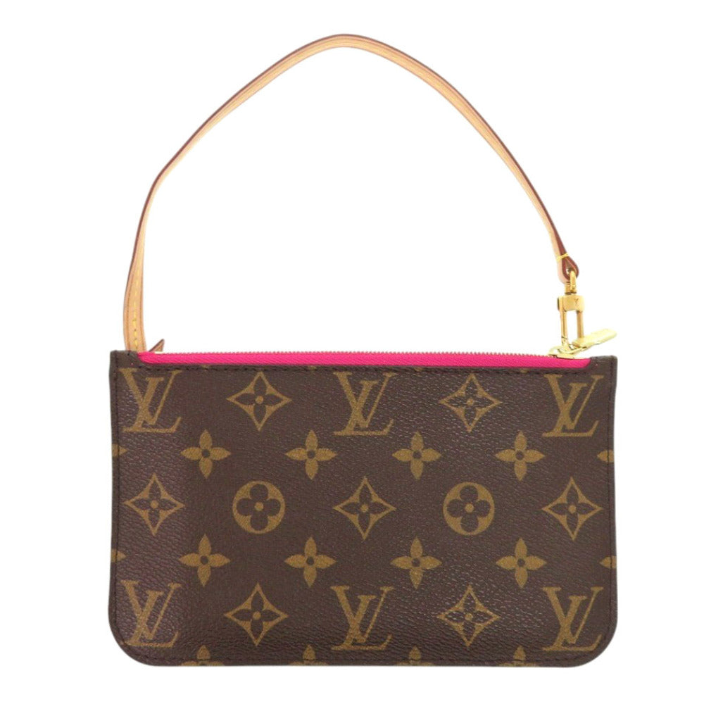 Louis Vuitton Pouch Monogram Canvas Brown Monogram Neverfull Pouch For Pm Women