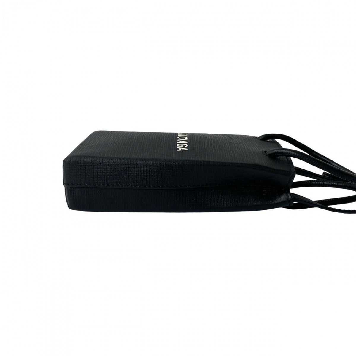 Balenciaga Shoulder Bag Leather Black Shopping Phone Holder