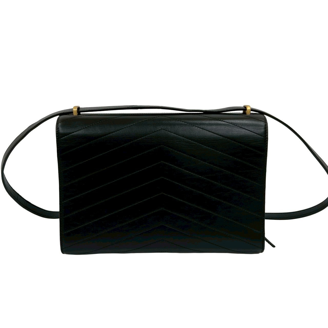 Chanel Shoulder Bag Leather Black
