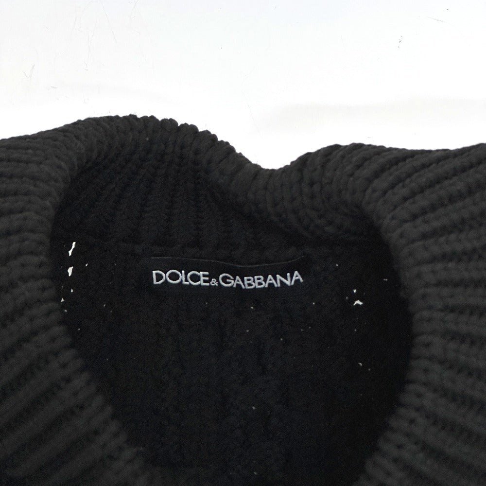 Dolce&Gabbana Sweater Knit Black Braid Xs