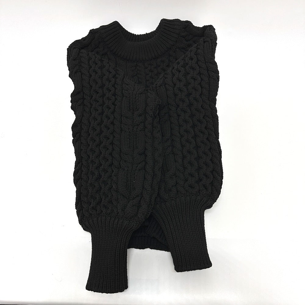 Dolce&Gabbana Sweater Knit Black Braid Xs