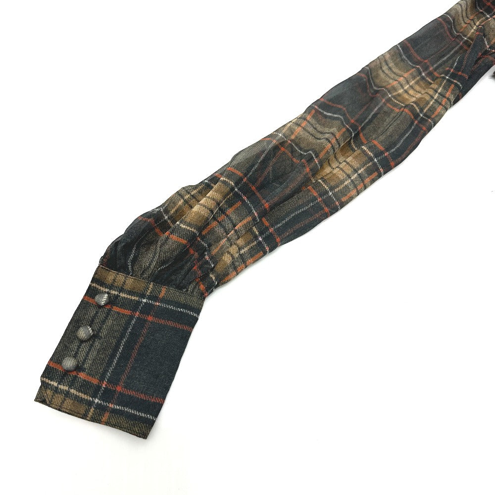 Dolce&Gabbana One Piece Brown Check Pattern Frill 36