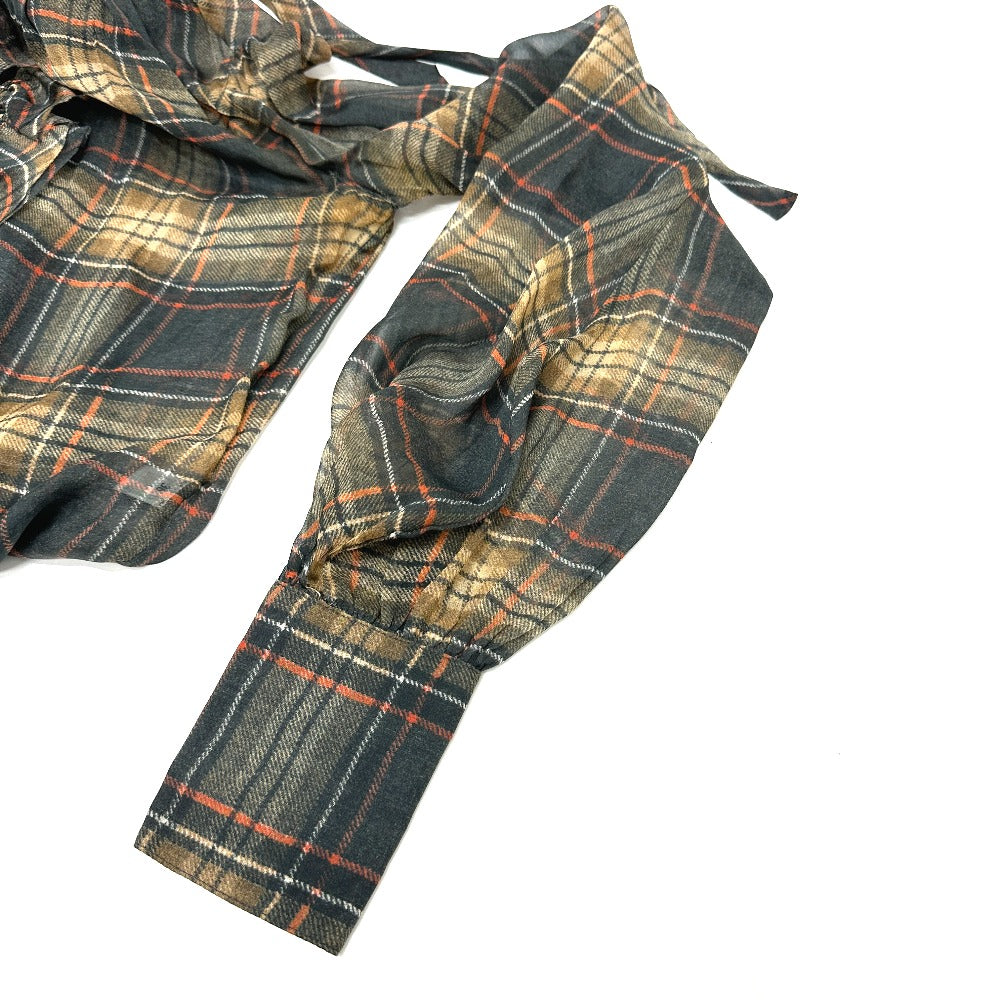 Dolce&Gabbana One Piece Brown Check Pattern Frill 36