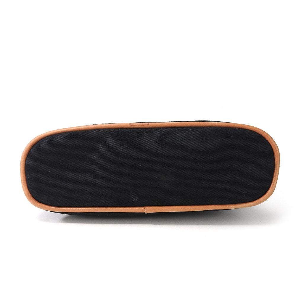 Hermes Pouch Canvas Black Bored Pouch Unisex(Unisex)