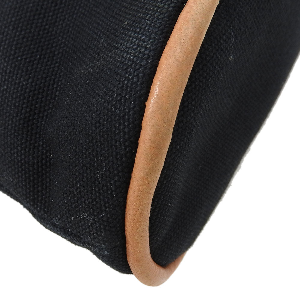 Hermes Pouch Canvas Black Bored Pouch Unisex(Unisex)