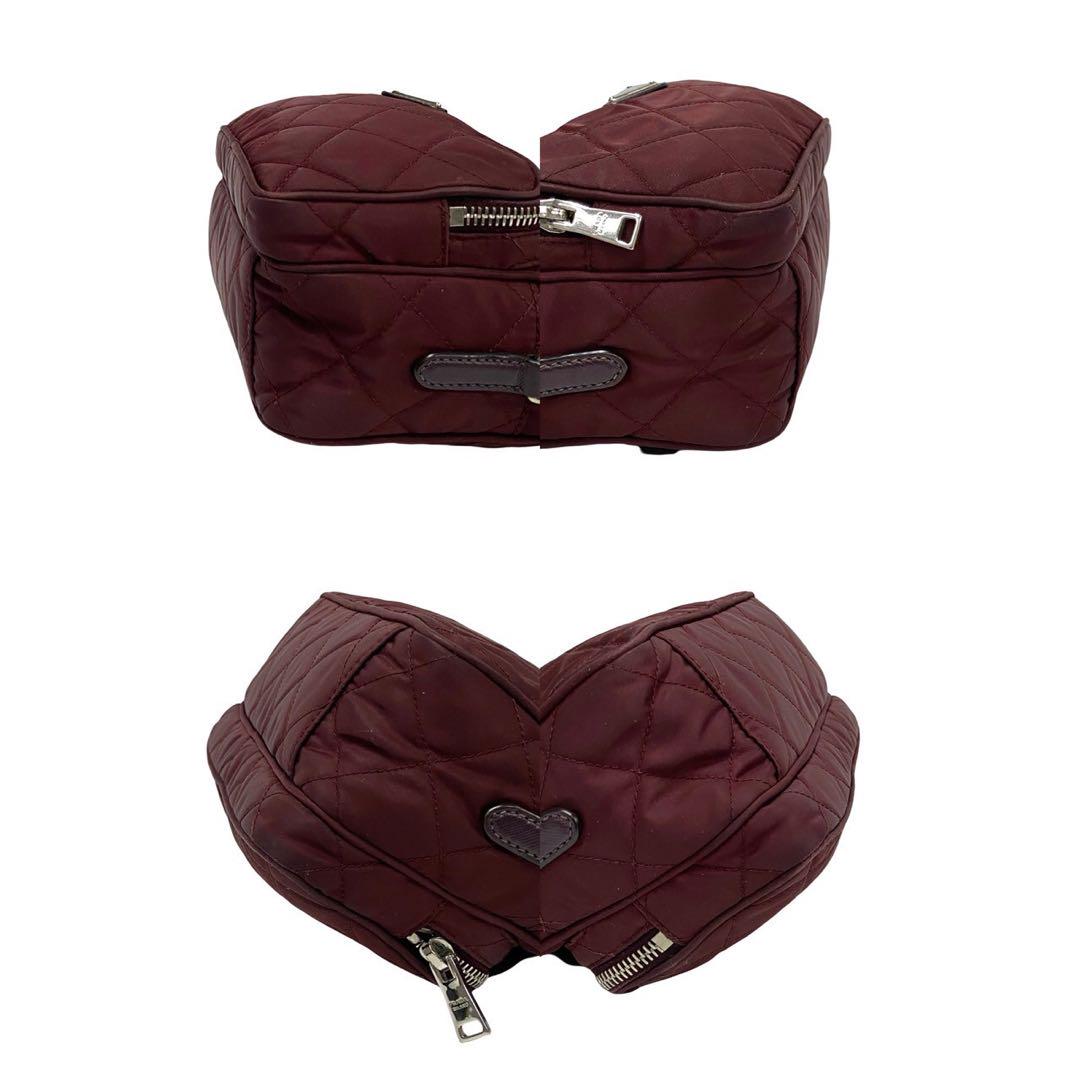 Prada Shoulder Bag Nylon Bordeaux