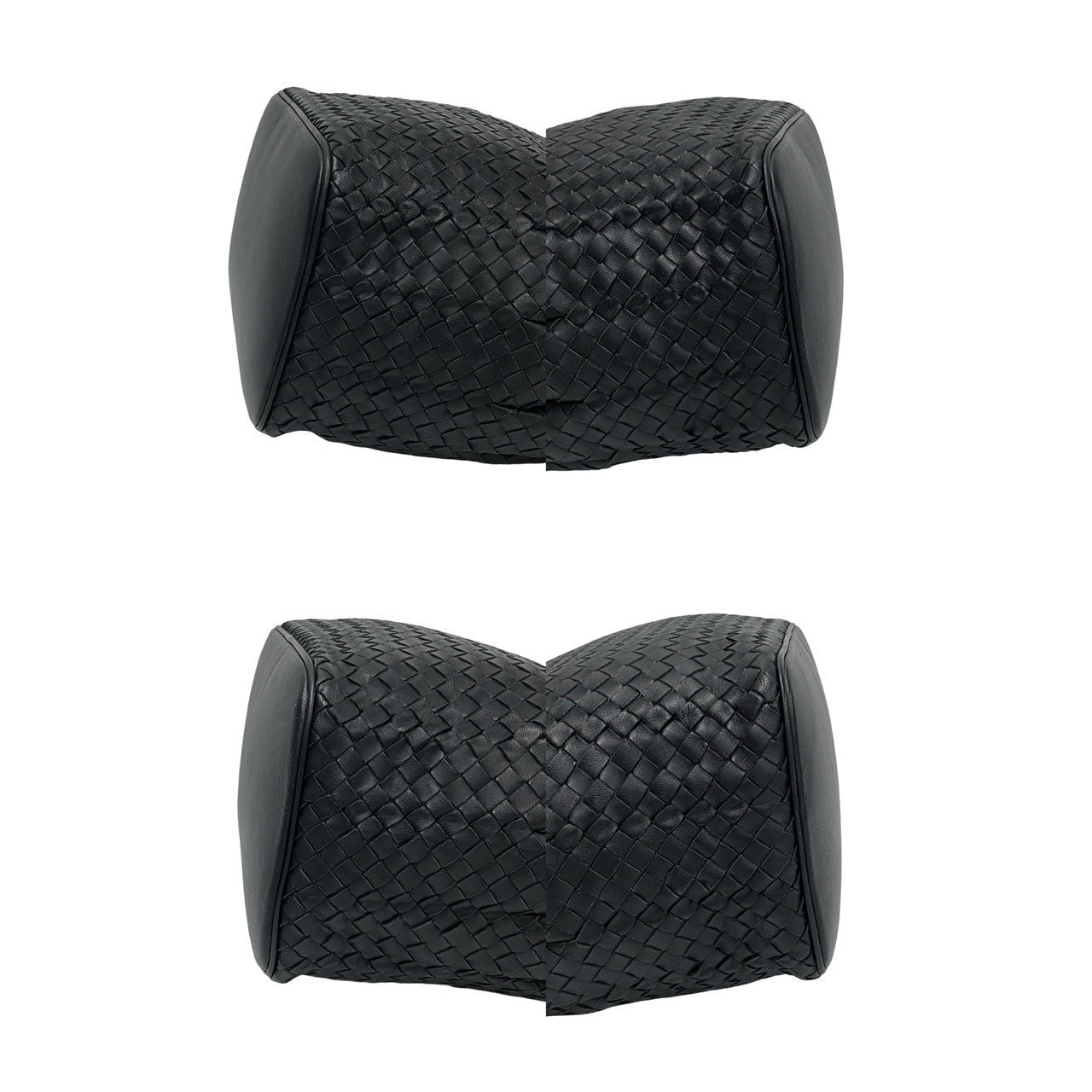 Bottegaveneta Shoulder Bag Leather Black Intrecciato Women