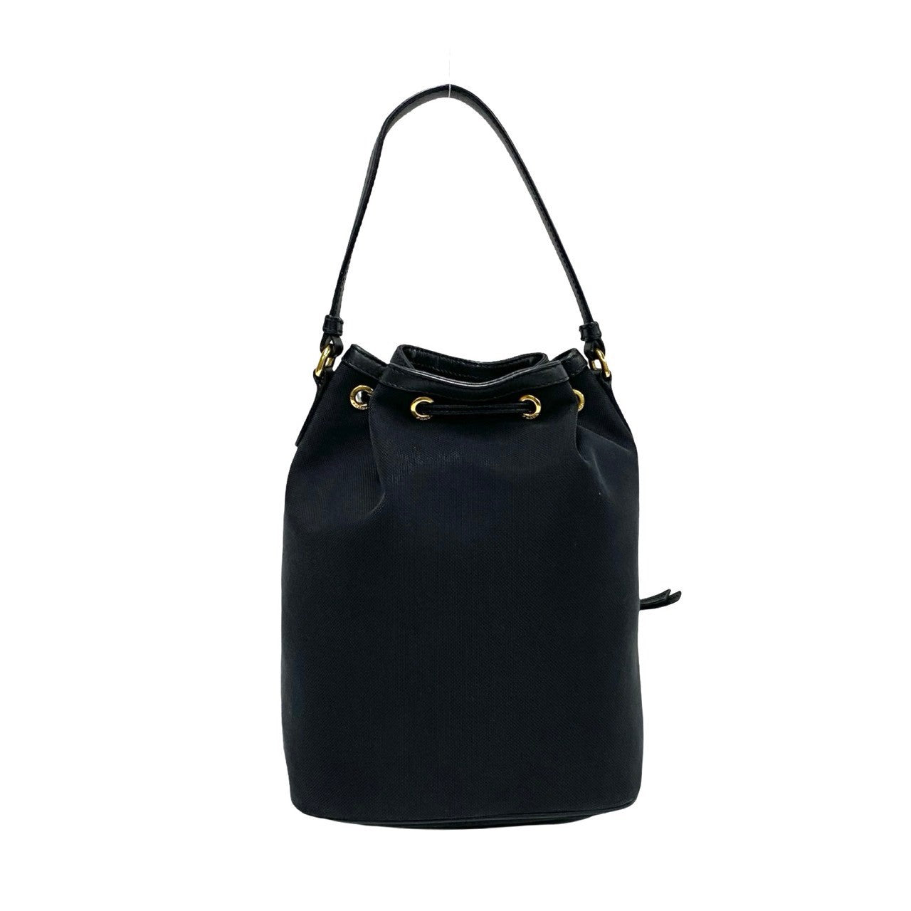 Prada Shoulder Bag Leather, Canvas Black Logo Duet Women
