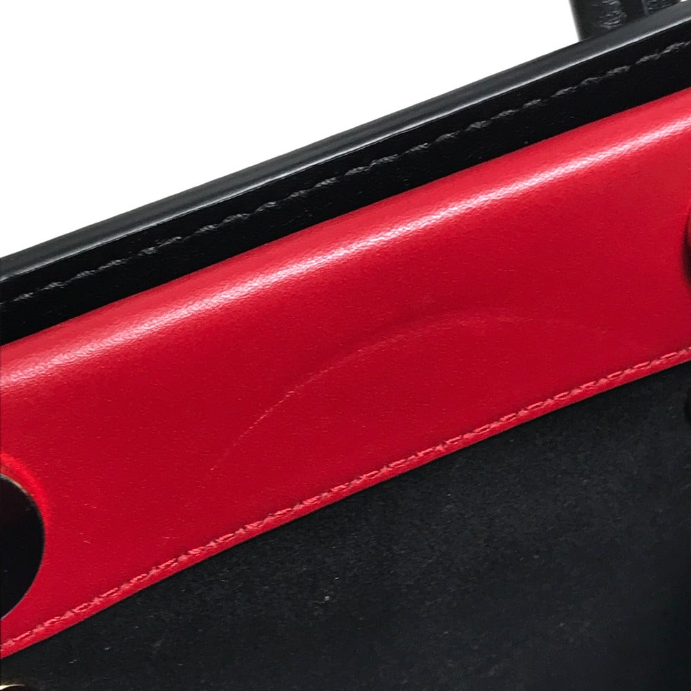 Dolce&Gabbana Handbag Leather White X Black X Red Dot Pattern 2Way Women