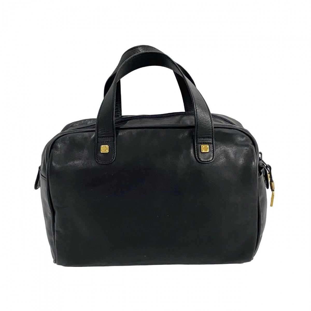 Loewe Handbag Leather Black Anagram Logo Women