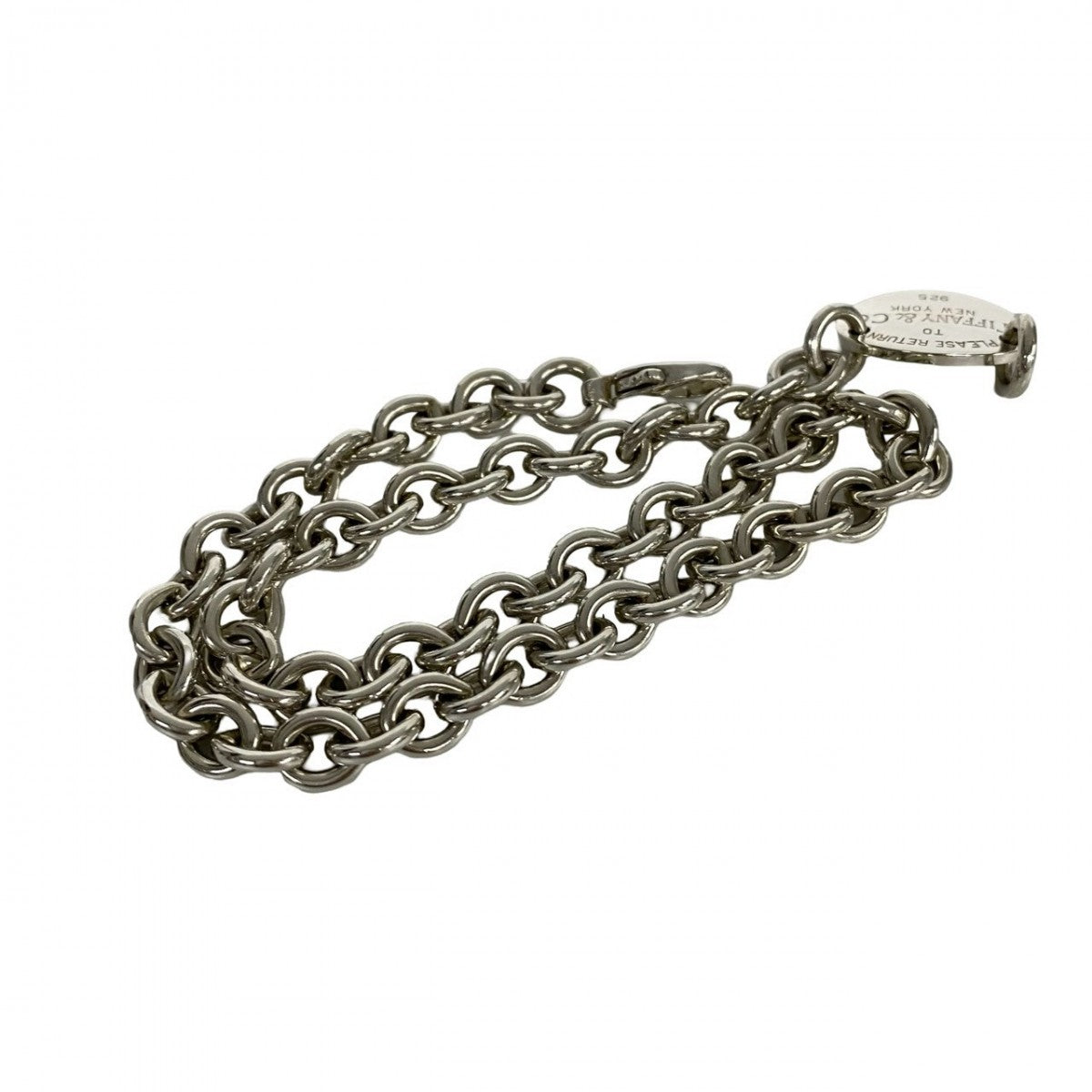Tiffany&Co. Necklace Silver925 Silver Return To Oval Necklace Women