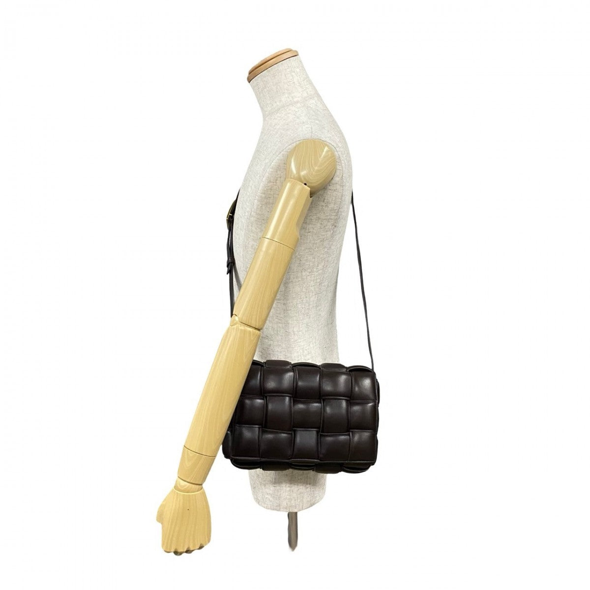 Bottegaveneta Shoulder Bag Leather Brown Padded Cassette Women