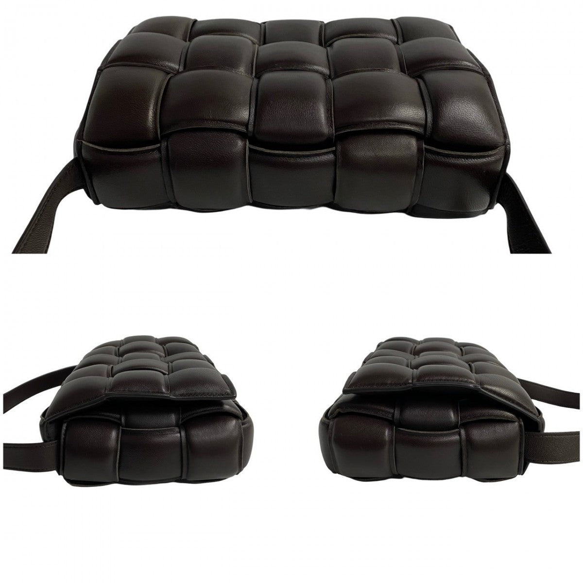 Bottegaveneta Shoulder Bag Leather Brown Padded Cassette Women
